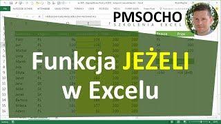 EXCEL - Funkcja JEŻELI