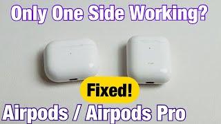 AirPods: Only One Side Working? Easy Fixes!