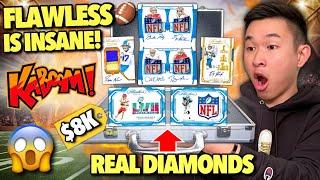 THE NEW $8K FLAWLESS BOX IS INSANE (KABOOM)!  2023 Panini Flawless NFL Football Hobby Box Review