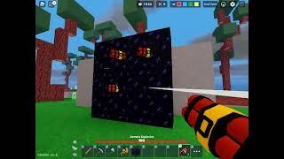 Remote Bombs can explode obsidian (Roblox bedwars)