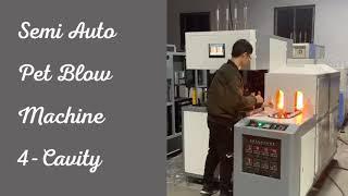 Semi Auto PEt blow machine 4-Cavity | Cosmetic bottle