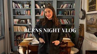 Hosting a Burns Supper in my Scottish Cottage vlog