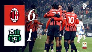 Goal fest in the Round of 16 | AC Milan 6-1 Sassuolo | Highlights Coppa Italia