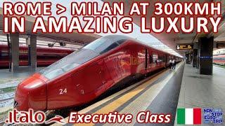 ROME TO MILAN AT 300KMH IN AMAZING LUXURY / ITALO AGV HIGHSPEED TRAIN REVIEW