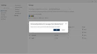 How to Check Storage Limits and Delete Data in New Outlook 365