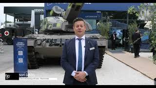 Rheinmetall unveils Leopard 2 with Skyranger 35 at EUROSATORY 2024