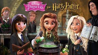 Disney Princesses in Harry Potter!  And they all learn magic! Disney Princess MASHUP | Alice Edit!