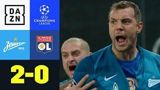 Dzyuba per Kopf, Ozdoev mit Glück: Zenit auf Rang 2: Zenit - Lyon 2:0 | UEFA Champions League | DAZN