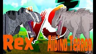 Roblox Dinosaur Simulator - Albino Terror VS T-Rex