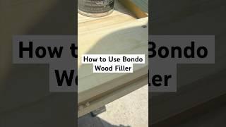 Filling Holes with Bondo Wood Filler | New Gate Build | #diy #bondo #sanding #woodworking #painting