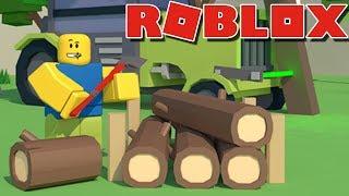 НОВЫЙ СИМУЛЯТОР ДРОВОСЕКА В РОБЛОКС - Roblox Woodcutting Simulator по русски