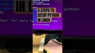 3 STEPS TO SETUP PYTHON IN LINUX TERMINAL.