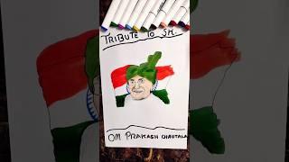 Tribute to Shri Om Prakash Chautala  #viral #trending #shorts #art #ohuhumarkers #Chautala #drawing