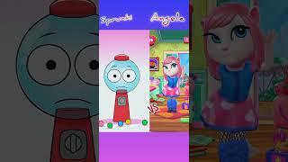 Sprunki  Vs Talking Angela | Who is best? |Mega Battle Part #sprunki #talkingtom