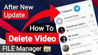 How To Delete Telegram Video From Storage/ File Manager & Other Files After New Update 2024