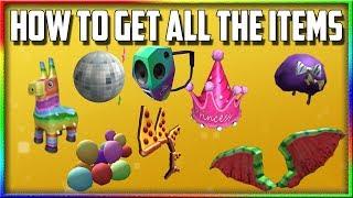 ALL ROBLOX PIZZA PARTY EVENT ITEMS HOW TO