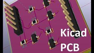 Kicad уроки 3 проектирование печатной платы в PCBnew