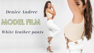 MODEL FILM | White leather pants Shascullfites - 4K