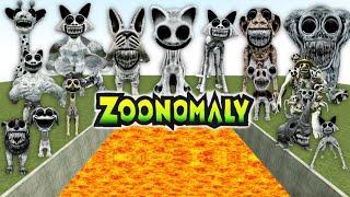 SPARTAN KICKING ZOONOMALY MONSTER FAMILY in LAVA PIT (Garry's Mod Sandbox)