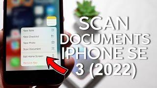 How to Scan Documents on Iphone Se 3 2022