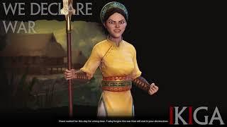 VIETNAM - Bà Triệu / Triệu Ẩu (趙嫗) ALL VOICED QUOTES & DENOUNCE CIV VI - DLC RELEASED ON 29 JAN 2021