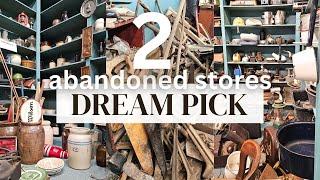2 forgotten abandoned Antique Junk Stores - Crazy finds - Resalers Dream pick #whatnotpartner