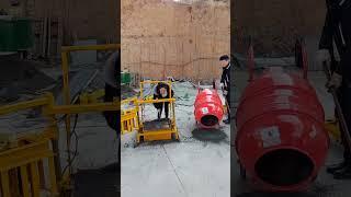 A set of simple and practical small concrete brick making machine equipment testing