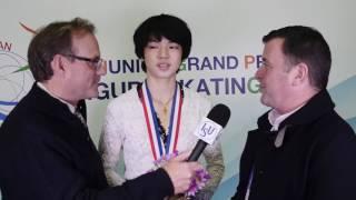 Interview with Jun Hwan Cha and Olympic Coach Brian Orser After Winning JGP Yokohoma