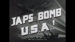 PEARL HARBOR NEWSREEL DECEMBER 7TH 1941  JAPS BOMB USA 70912