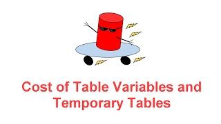 Cost of Using Temp Tables and Table Variables -- SQL Server BOSS