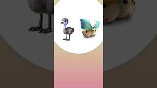 Emu + Butterfly = ??? | Animash #animash #animashgame #games