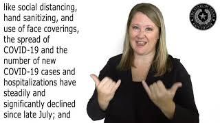 Governor Abbott's Executive Order #30 (ASL)