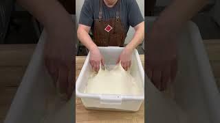 Folding 116% hydration dough