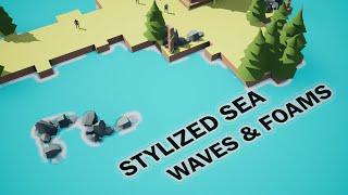 Unreal Engine 5 - Stylized Sea Shader - Foams and Waves