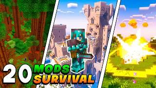  20 MODS Para Empezar A JUGAR Un SURVIVAL [Minecraft Java 1.21] 