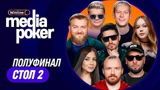 Шастун, Иванченко, Kefir, Горох, Dread, Пташенчук, Дедищев, Morphe_ya | WINLINE MEDIA POKER - Стол 2