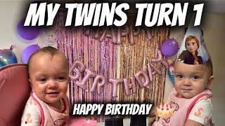 Twin Daughters First Birthday In Rural Thailand