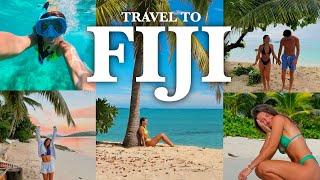 travel with me to Fiji vlog: staying on a private island, stranded on a boat, and photo shoot