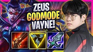 ZEUS LITERALLY GOD MODE WITH VAYNE! - T1 Zeus Plays Vayne TOP vs Yone! | Season 2024