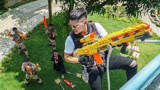 LTT Game Nerf War : Warriors SEAL X Nerf Guns Fight Braum Gold Button thief one million Subscribe