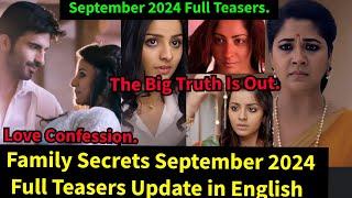 Family Secrets Starlife September 2024 Full Teasers Update in English||Anami & Adhiraj