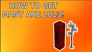 HOW TO GET MANY AXE IN LUMBER TYCOON 2 NEW METHOD! WORKING THIS 2023!