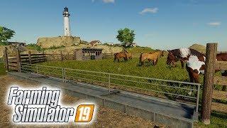 ФЕРМЕР ПОСТРОИЛ БОЛЬШОЙ ЗАГОН ДЛЯ ЛОШАДЕЙ! Farming Simulator 19