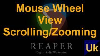 Scrolling & Zooming with MouseWheel - Reaper DAW setup