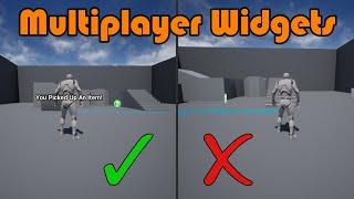 Multiplayer Widgets On One Or All Screens | Replication - Unreal Engine Tutorial