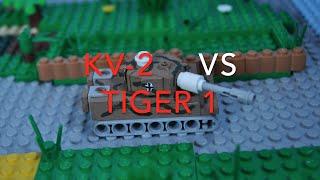 lego ww2 mini tanks battle KV-2 vs Wehrmacht ! (1941, start of barbarossa operation!