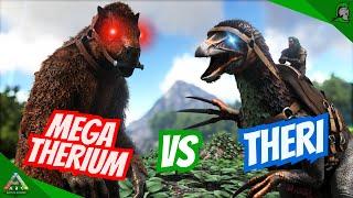 Megatherium Vs Therizinosaurus | Ark Survival Evolved