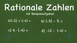 Rationale Zahlen - Rechnen mit rationalen Zahlen - Mit Beispielen