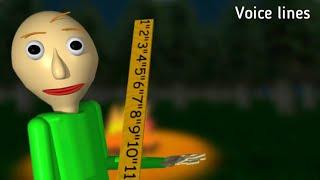 Baldi all voice lines