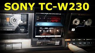 SONY TC-W230 - Vintage Dual Stereo Cassette Deck review